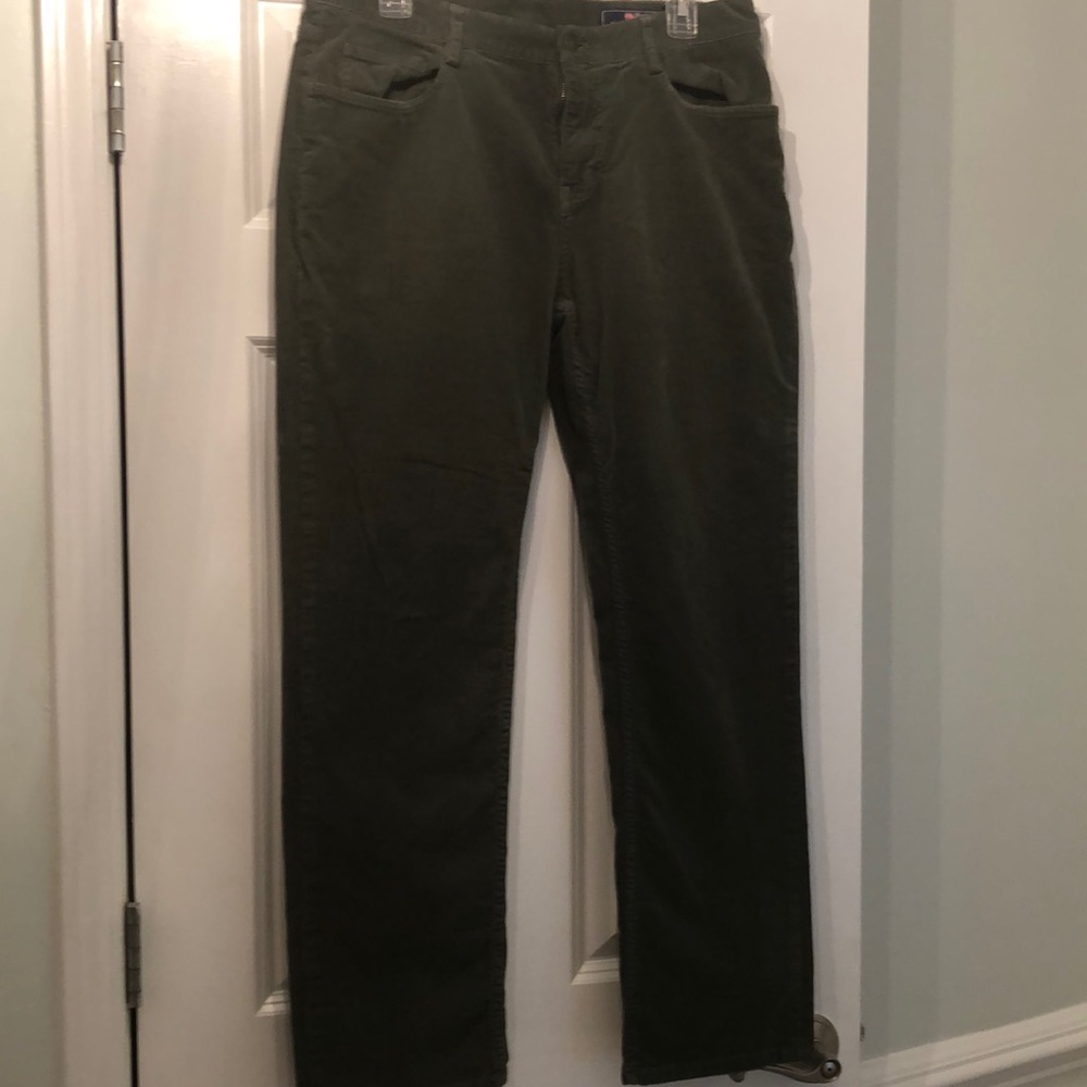 Vineyard Vines olive corduroy pants size 33 x 30